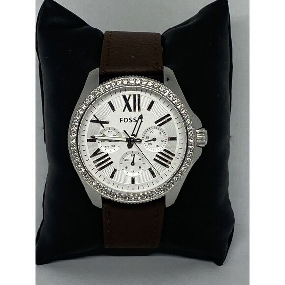 Fossil AM4481 Men's Brown Leather Analog Dial Quartz Geniune Watch HK1012 - Picture 1 of 12